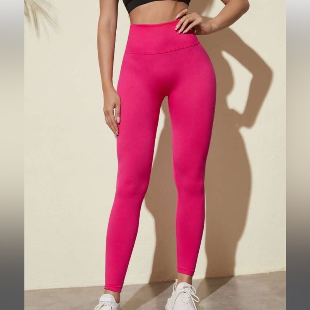 Victorias Sport seamless robbed leggings, hot pink, size XL